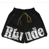 Gym Shorts Rude Shorts Man Men Short Designer Hip-hop Patterned Five Point Shorts Running Sport Quick Dry Shorts Rhude Shorts Luxury Shorts Basketball Shorts Y2