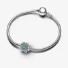 Splittbara fyra bladklöver charm 925 sterling silver lyxig charm set armband gör gröna pärlor charms designer halsband hänge original låda fabrik grossist