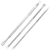 3pcs Blackhead Pimple Acne Remover Tool Spo for Face Cleaning Skin Care Acne Tweezers Comede Blemish Extractor Needle s7Oa#