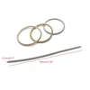 Länkarmband 10st elastiska icke-halkarmband hantverk kolståltråd med skruv för huvud kan dra åt eller öppna dekoration