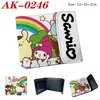 Wholesale Animation peripheral full color concealed buckle pu leather short wallet Kuromiketi Cat Angel Melody