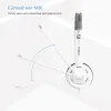 Zestaw słuchawkowy/zestaw słuchawkowy White Wygodne czyste dźwięk jakość wysokiej jakości elastyczna dla transmisji na żywo słuchawki przewodowe z mikrofonem 3,5 mm