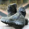 Camouflage Outdoor Mens Work Safety Boots Desert Boots Army Combat Training Shoes Outdoor Military Hiking Boots Climbing 240313