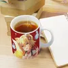 Muggar den hjälpsamma Fox Senko-San-senko Vit mugg till vänner och familj Creative Gift 11 oz Coffee Ceramic Senko Gir