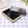 THINKTHENDO Rectangle Metal Frame Box Purses Handles for DIY Handbags Evening Bag Clutch Accessories 240315