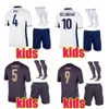 England 2024 Soccer Trikots Saka Foden Bellingham Rashford England Kane Sterling Grealish National Football Kit 24 25 rote Hemden Weißblau Kids Kit Top