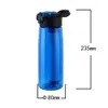 Purificateur d'eau Bouteille d'eau Camping en plein air Sports Survie Fournitures d'urgence Filtre à eau Système de filtration Bouilloire 650ML 240312