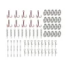 Outils 70pcs Kit de fabrication de plate-forme de pêche Stinger pour leurre souple en acier inoxydable plate-forme à vis en liège Shad anneau fendu broche de verrouillage basse perche brochet