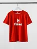 Francuskie litery Drukuj Tshirty dla kobiet 2023 Autumn O Neck Fashion Chicka koszulka żeńska odzież zwykła prosta topy 240315