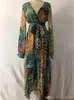 Vrouwen bloemenprint korte mouw Boho jurk designer jurk avondjurk feest lange maxi jurk zomer zonnejurk kleding jurken voor dames 003