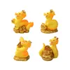 Decorative Figurines Year Gift Figurine Miniature Golden Dragon Micro Landscape Ornaments For Hoom Decorations Office Desk Accessories Room