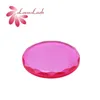 5 pcs/lot Transparent Crystal Glass Pad Eyel Glue Holder Clear Eyel Extensi Tool Beauty shop Wholesale Round Tray a27P#