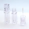 4.5ml Boş Portable Dudak Tüp Tüp Ambalaj Ctainer Makyaj Alışmaz Plastik Temiz Lipgloss Doldurulabilir Numune Şişeler 94A9#