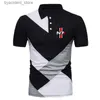 Men's Polos N7 Mass Effect New Men Summer Hot Sale Fashion Popular Three Color Stitching Polo Shirts Shorts Sleeve Comfortable Harajuku Tops L240320