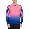 Mens Soccer Goalkeeper Uniform Long Sleeve Sponge Padded Quick Dry Jerseys Tshirt Football Training Match Sport Tops Sportswear 240318