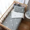 Baby Bedding Set For borns Pure Cotton Crib Kit Cot Bed Linen Duvet Cover Pillowcase Sheet Infant Gift Without Filler 3 pcs 240313