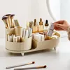 Förvaringslådor Makeup Brush Holder 360 graders roterande skrivbordslåda för hemmakontororganisation Multi -fack Kosmetiska stationery