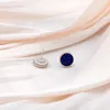 Kolczyki stadninowe okrągłe żywice małe dla kobiet modna biżuteria czarny niebieski prosty geometria impreza mini akcesoria