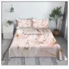 Set Pink White Marble Sheet Set 3D Printed Bed Flat Sheet With Pillow Cover Soft Soft Polyester King Queen Full Twin Size Custom