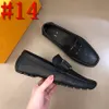 40modell lyx varumärke tryckt mönster män klädskor platt casual sko affärskontor oxfords äkta läder designers metall spänne mocka loafer storlek 38-46