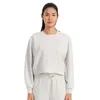 Lu Damen-Kapuzenpullover, Sweatshirts, perfekt übergroß, langärmelig, Crew, Lu, Fitnessstudio, Fitness, T-Shirt, Damen, Top, Yogaworld, Sport, Damen, Designer, Yoga, kürzer