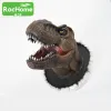 Esculturas 3d parede estourando pendurado cabeça de dinossauro realista estátuas de dinossauro montado na parede escultura de dinossauro decoração para casa escultura de arte