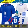 2024 25 FAN PLAYER Francês Jersey de futebol Benzema GIROUD MBAPPE GRIEZMANN SALIBA PAVARD KANTE Maillot De Foot Equipe Away Kids KIT JERSEY Camisa de futebol Home Women S-4XL