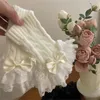 Knee Pads Y2K Bridal Cuffs Knitted Sleeves For Wedding Party Black White Accessories Short Lace Fingerless Drop