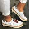 Casual Shoes Summer Women's Flat Fashion Hollow Slip-on Loafers For Women 2024 Ladies Sneakers Platform Sport