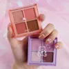 4 kolor matowy paleta cieni do powiek Łatwa do pokolorowania matowa perłowa ziemska błyszcząca paleta cienia do powiek pigmenty Shine Eye Makeup TSLM1 C0EB#