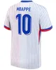 Jersey de futebol Clube francês Clube Full Sets 2024 Benzema Soccer Jerseys 24 25 Giroud Mbappe Griezmann Saliba Pavard Kante Maillot de Foot Equipe Maillots Mulheres Mulheres / Crianças Kit