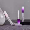 Bottiglie di stoccaggio 100 Pz 5 ml Tubi per rossetto fai-da-te Riutilizzabili Contenitore cosmetico vuoto Elementi essenziali per il viaggio Gradiente Rosa Viola Strumento per il trucco