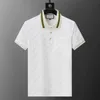 Designer fashion top high quality business clothing embroidered collar details short sleeve polo shirt men's Tee M-3XL