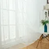 Perdeler Holaroom Beyaz Parlak Şerit Yıldız Tül Tül Oturma Odası İçin Perdeler Modern Allmatch İpliği Batak Odası İçin Pencere Dökümleri