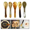 Spoons 5 Pcs Natural Horn Coffee Scoop Ice Cream (set 5) Scooper Dessert Small Ladle Horns Stirring