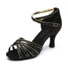Pompalar Kadınlar için Profesyonel Dans Ayakkabıları Latin Dans Ayakkabıları Tango Balo Salonu Salsa Ayakkabıları Sıcak Sıcak Satış 5/7 Cm Yumuşak Sole Topuklar