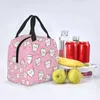 Storage Bags Dentist Cute Pattern Insulated Men Women Tooth Resuable Cooler Thermal Food Lunch Box For Kids School