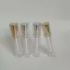 10/30pcs Lipgloss Ctainers Vazio 8ml Plástico Transparente Quadrado Garrafa de Recarga Cosmética Luxo Ouro Sier Lid Tubos de Batom Líquido h0hD #
