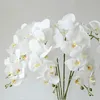 32 بوصة phalaenopsis الزهور 9 رؤساء الزهور الفراشة الاصطناعية نباتات الجذعية للمنزل ديكور 6pcs 240309