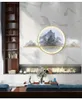 Dekorative Figuren Chinesische Landschaft Wandbild Eisen Kunst Stereoskopische Malerei Für Wohnzimmer Hintergrund Eingangshalle Restaurant Dekor