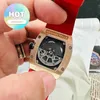 Hot RM Movement Wrist Watch Mens Watch Rm005 Series 18k Rose Gold Date Display Swiss Famous Clock