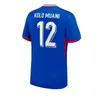 2024 25 FAN PLAYER Francês Jersey de futebol Benzema GIROUD MBAPPE GRIEZMANN SALIBA PAVARD KANTE Maillot De Foot Equipe Away Kids KIT JERSEY Camisa de futebol Home Women S-4XL