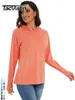 TACVASEN UPF50 HODEIVE HODIE TSHIRTS WOMENS SUNUV Protection Outdoor Sports Pullover disued مقنع
