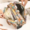 Wet and Dry Separation Cosmetic Bag Large Capacity Wash Makeup Cartoon Cute Oxford Cloth Waterproof Storage 240313