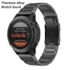 Cinturini per orologi Cinturino in titanio Quickfit da 26 mm 22 mm adatto per Garmin Fenix 6/6X/6XPro/7/7X/5/5X/5XPlus/3 cinturino a rilascio in metallo 24323