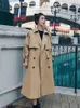 Trench Coat for Women Automne Hiver Loose Coat Womens Casual Long Windbreaker Vêtements Females Coats et Vestes Femmes 240415