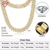 Luxur 20mm Miami Cuban Link Chain 925 Sterling Silver Hiphop Iced Out Moissanite Cuban Link Chain