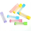 100pcs 5g Tubes de baume à lèvres transparents avec couvercles colorés en plastique bricolage bouteille de rouge à lèvres vide cosmétique Ctainers voyage essentiel f7st #