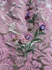 Europejska stacja pałacowa różowy żakard wykwintna koralika haft haftowa kamizelka bez rękawów