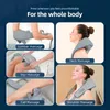 Foreverlily Neck and Shoulder Massager Wireless Back Shiatsu Knådan Cervical Relaxing Massage Shawl 240313